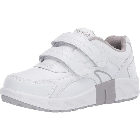 Propét White Malcolm Strap Sneakers Size 15 - Picture 1 of 11